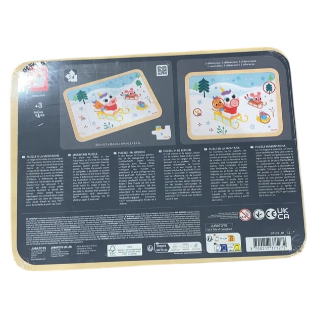 Janod 24 Piece Wooden Puzzle, In the Mountains - Image 3
