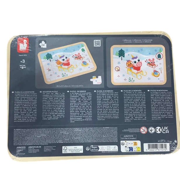 Janod 24 Piece Wooden Puzzle, In the Mountains - Image 3