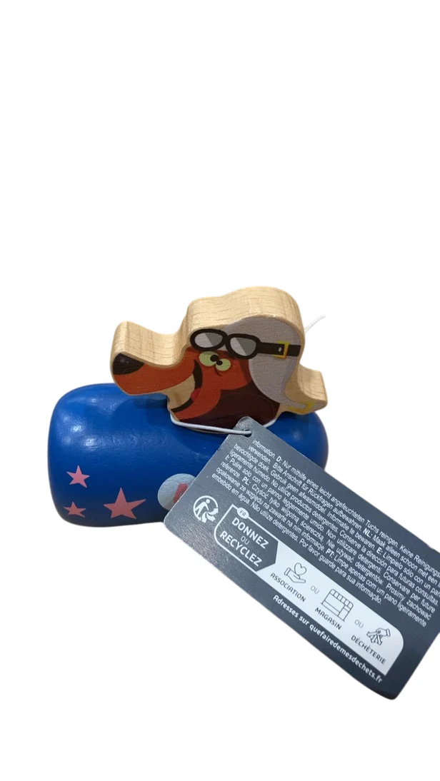 Janod Appelpop Pull-Back Car, Dog - Image 3