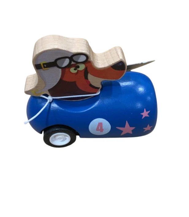 Janod Appelpop Pull-Back Car, Dog - Image 2