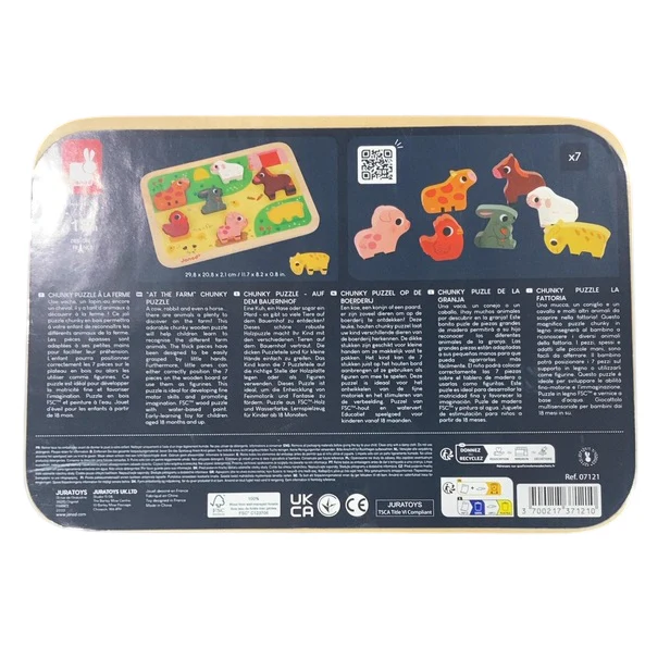 Janod Chunky Puzzle, Farm - Image 4