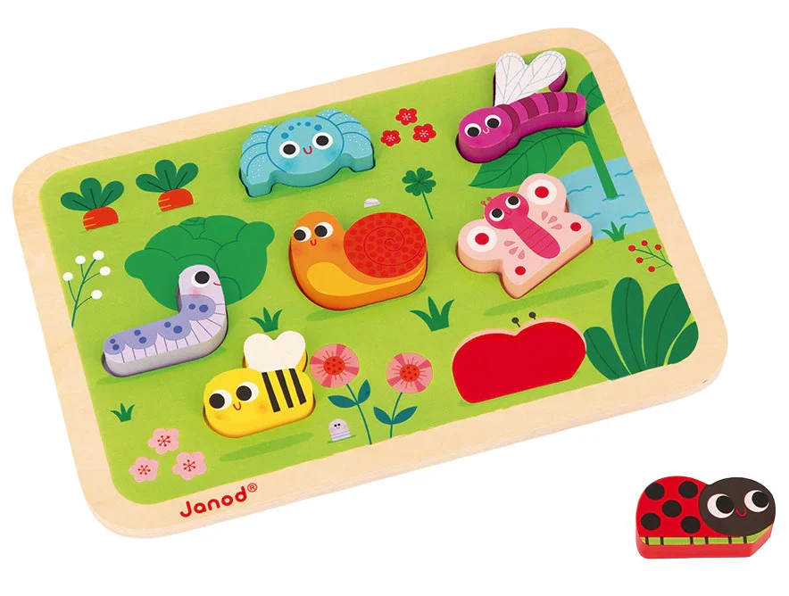 Janod Chunky Puzzle, Garden - Image 2