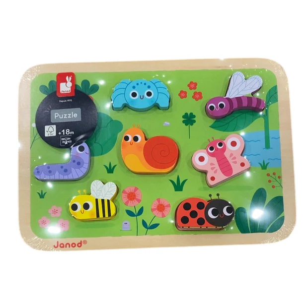 Janod Chunky Puzzle, Garden - Image 3