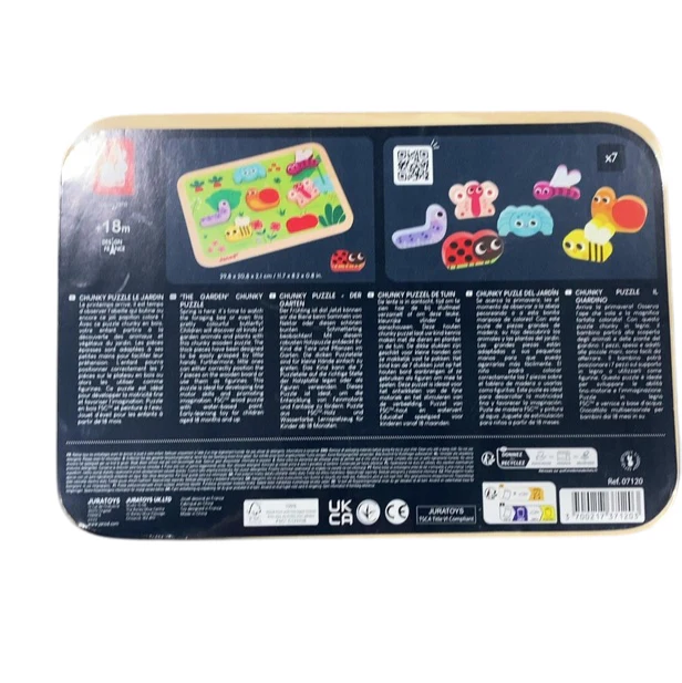 Janod Chunky Puzzle, Garden - Image 4