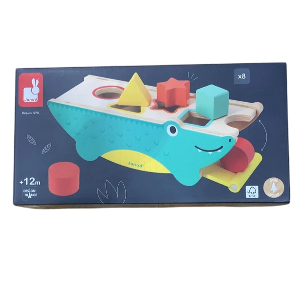 Janod Crocodile Shape Sorter Tropics, 12m+ - Image 2