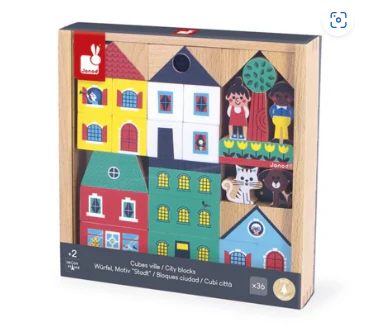 Janod Crossroads City Building Blocks, 2+