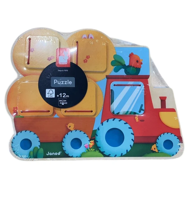 Janod Farm Tractor Hide & Seek, 12m+ - Image 2