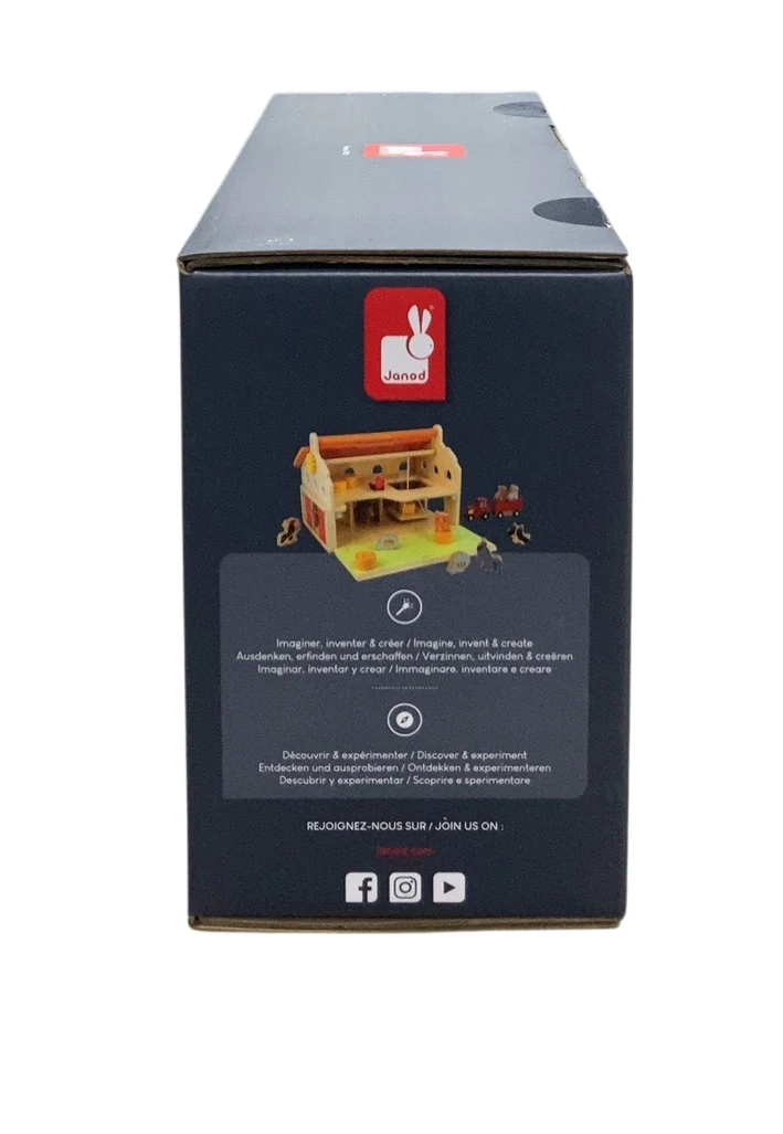 Janod Farm Wooden 18-Piece Playset, My First Barn - Image 3