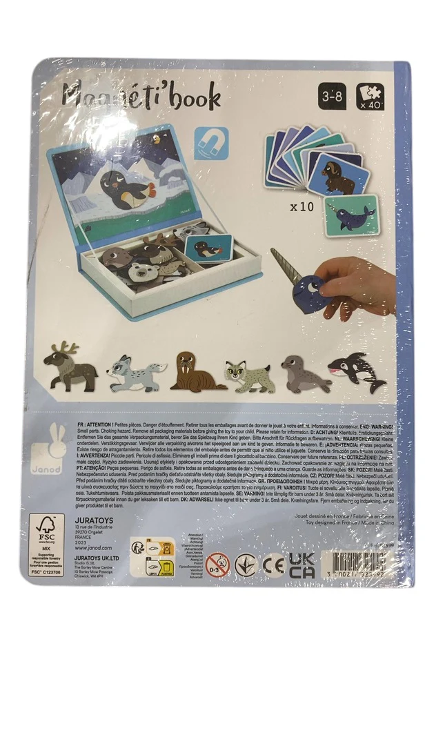 Janod Magneti' Book, Polar Animals - Image 3