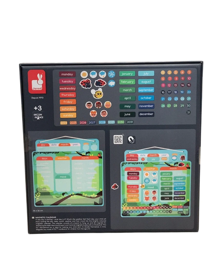 Janod Magnetic Calendar, English - Image 2