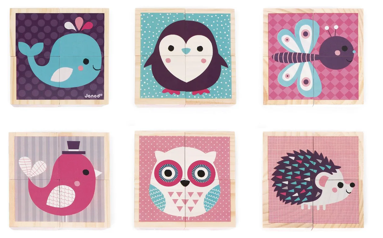 Janod My First 4 Blocks, Baby Animals - Image 2