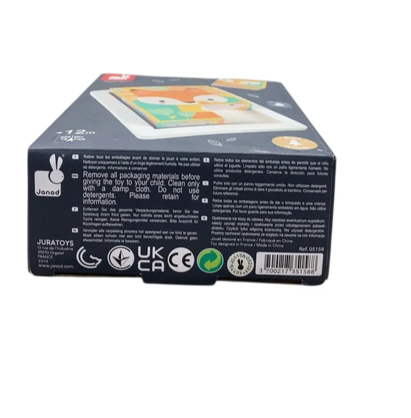 Janod Pure 6 Block Tray, forest animals - Image 5