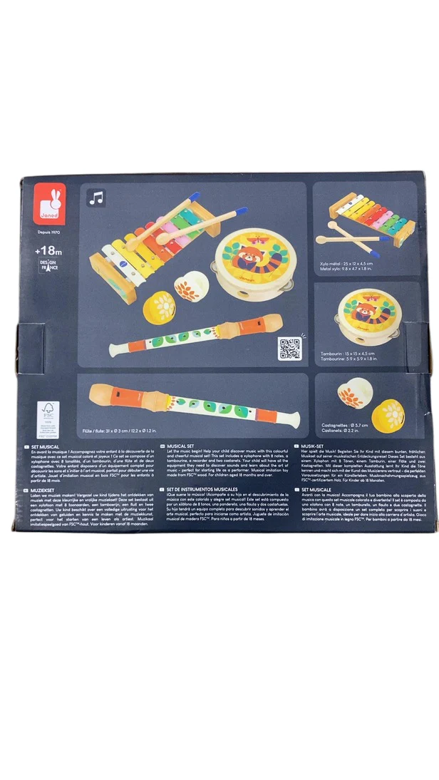 Janod Rainbow Musical Instrument Set - Image 2