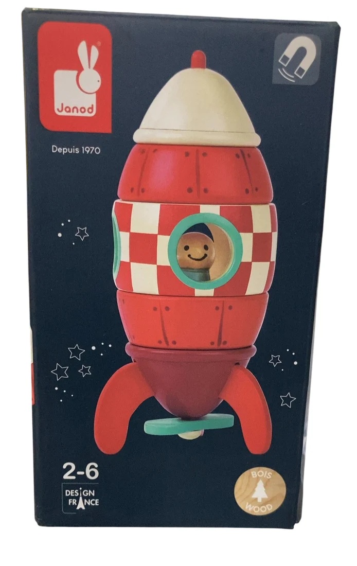 Janod Small Wood Magnetic Rocket Kit - Image 2
