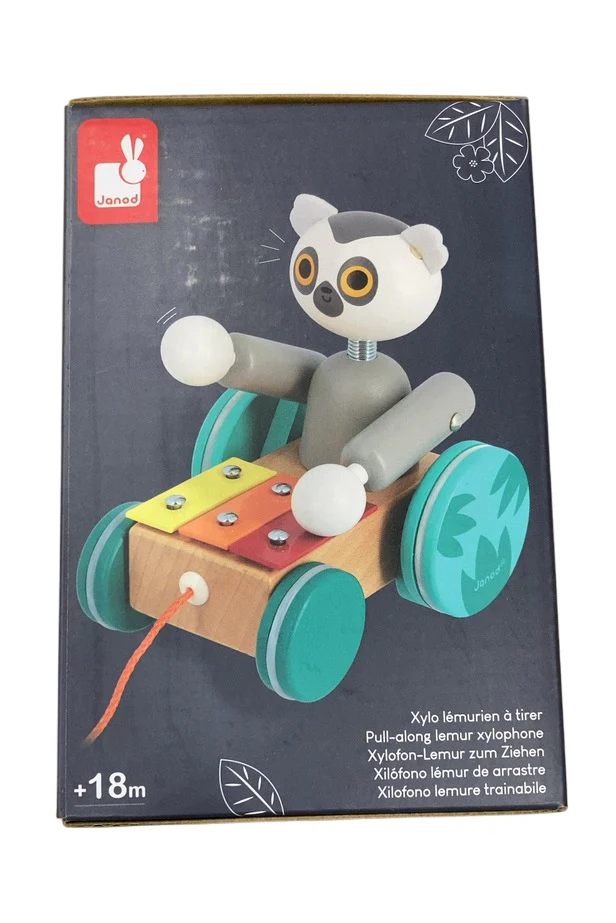 Janod Tropik Pull-Along Lemur Xylophone, 18m+ - Image 2