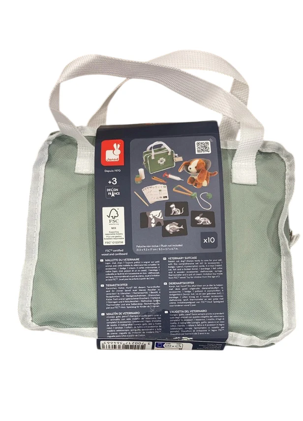 Janod Vet Suitcase, 15 piece set - Image 3