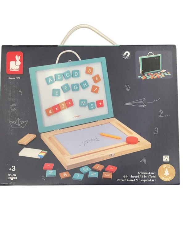 Janod Wooden Children's Board, 4-in-1 - Image 2