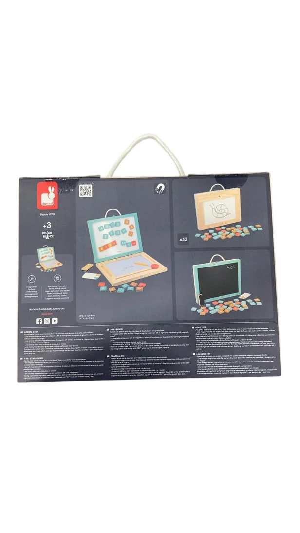 Janod Wooden Children's Board, 4-in-1 - Image 3