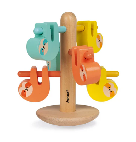Janod WWF Wooden Sloth Balance And Colors Game, 2+