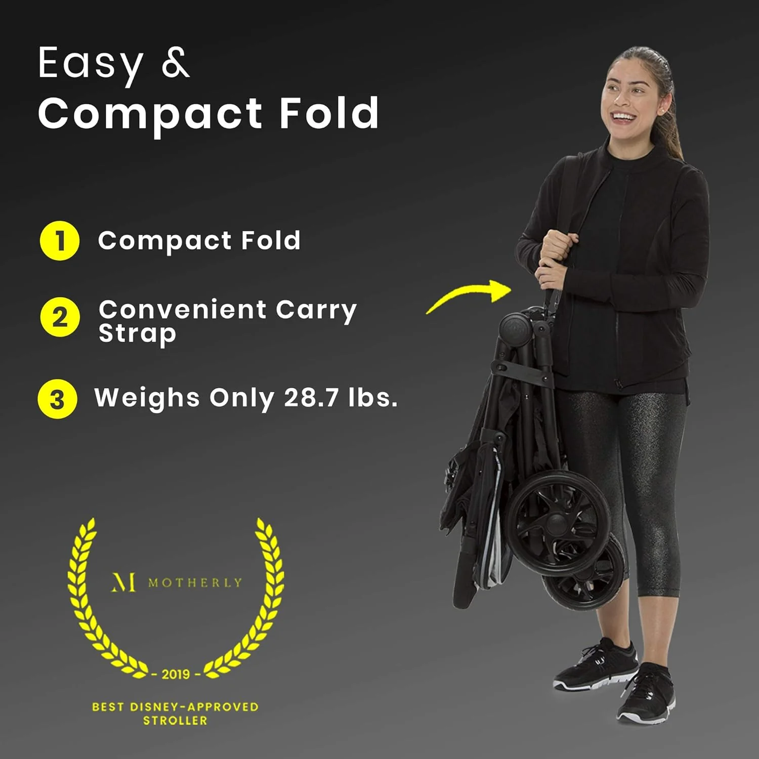 Jeep Destination Ultralight Side x Side Double Stroller, Midnight, 2025 - Image 4