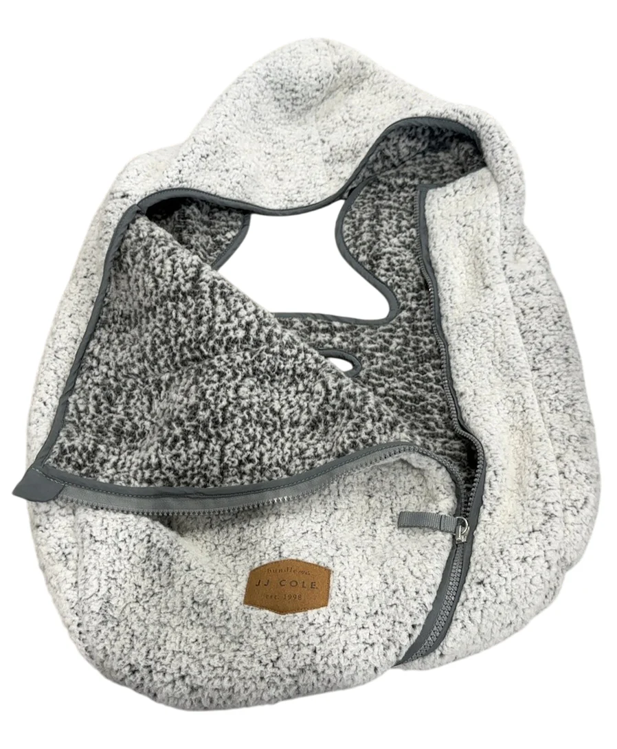 JJ Cole Cuddly BundleMe Car Seat Cover, Cuddly Grey, Infant