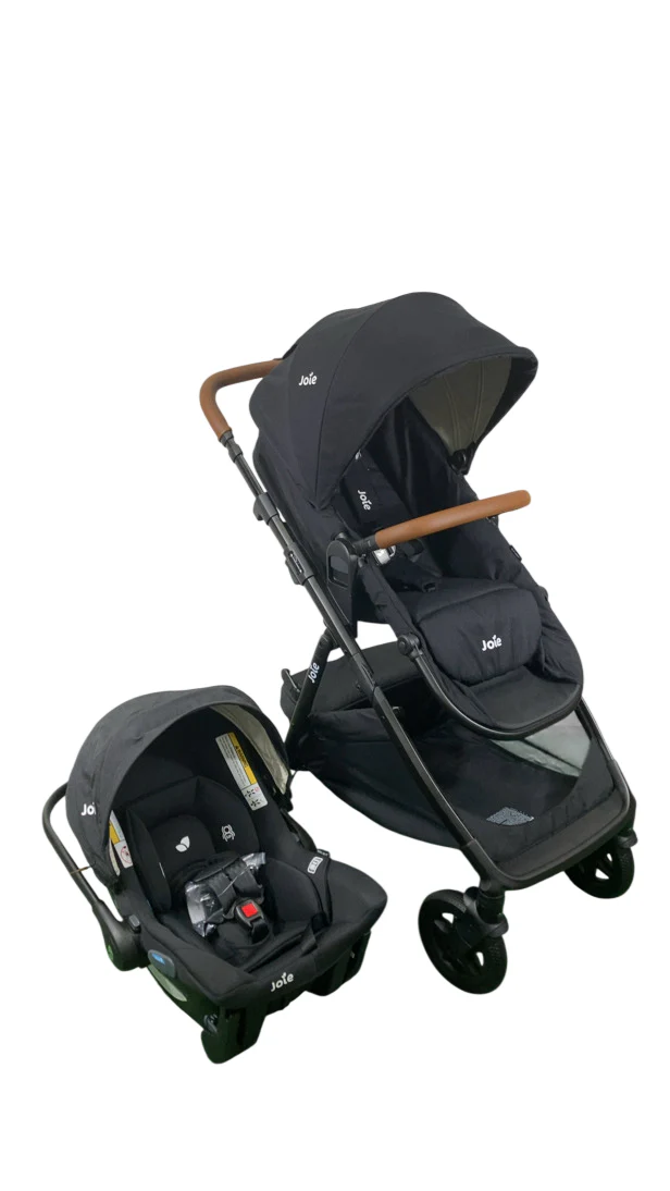 Joie Ginger and Mint Latch Travel System, Shale, 2024