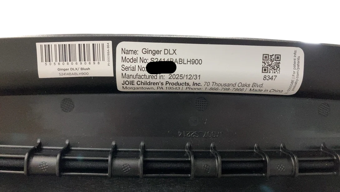 Joie Ginger DLX 4-in-1 All-Terrain Pramette Stroller, 2025, Blush - Image 7