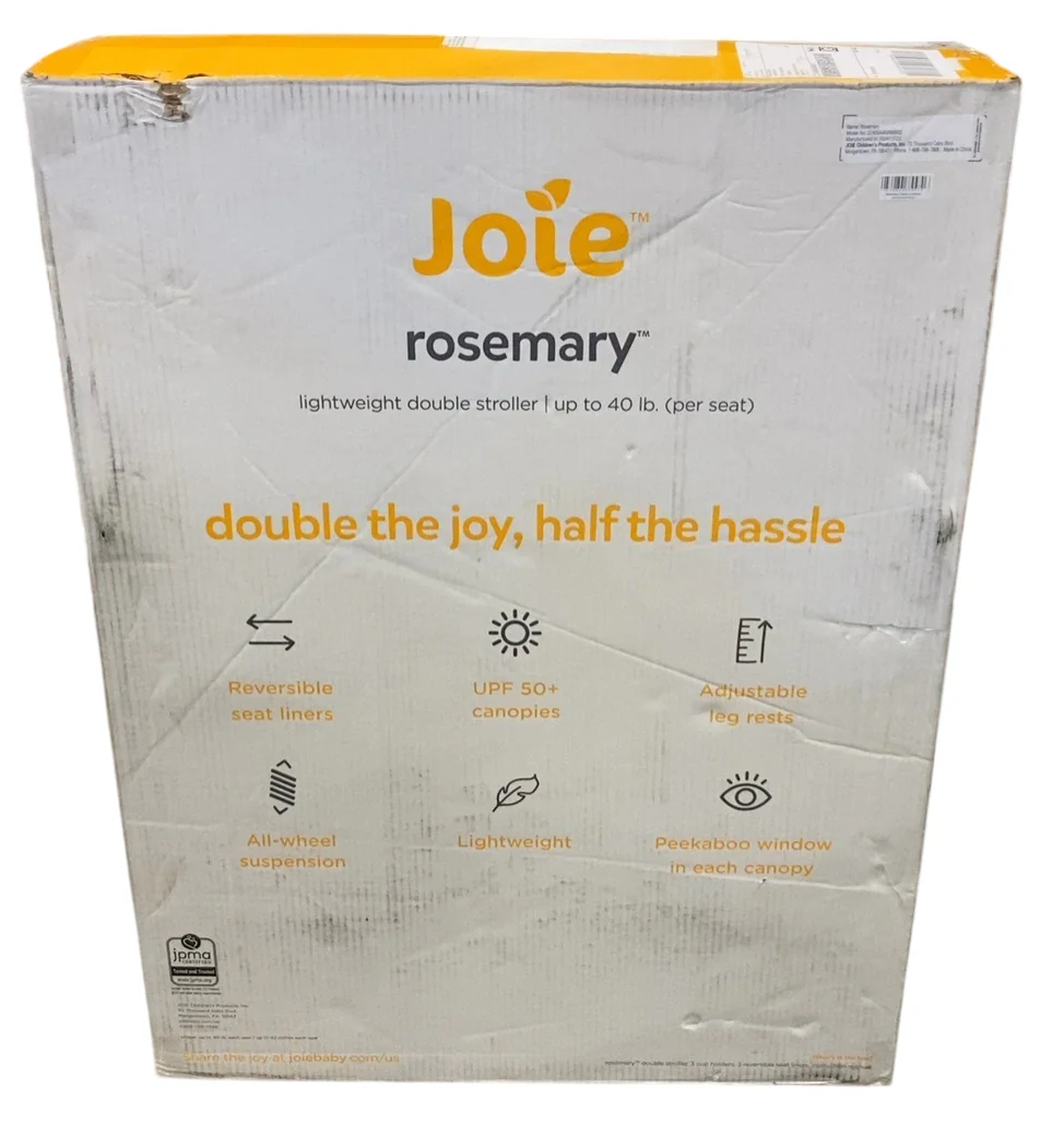 Joie Rosemary Side-by-Side Double Stroller, 2024, Nectar & Mineral - Image 3