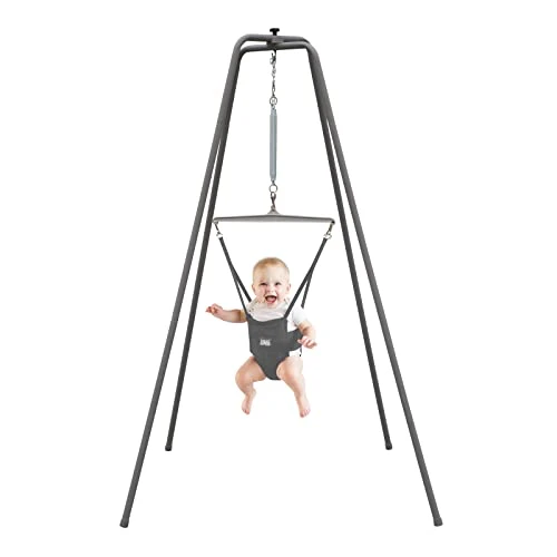 Jolly Jumper Baby Jumper Elite With Super Stand, Black