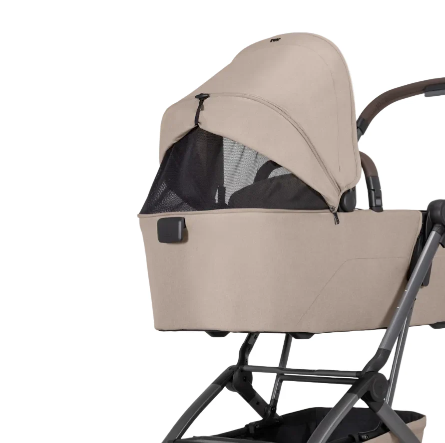 Joolz Aer2 Bassinet Cot, Sandy Taupe - Image 2