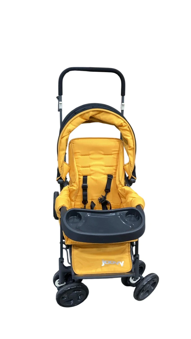 Joovy Caboose Too Graphite Sit and Stand Double Stroller, 2022, Amber - Image 3