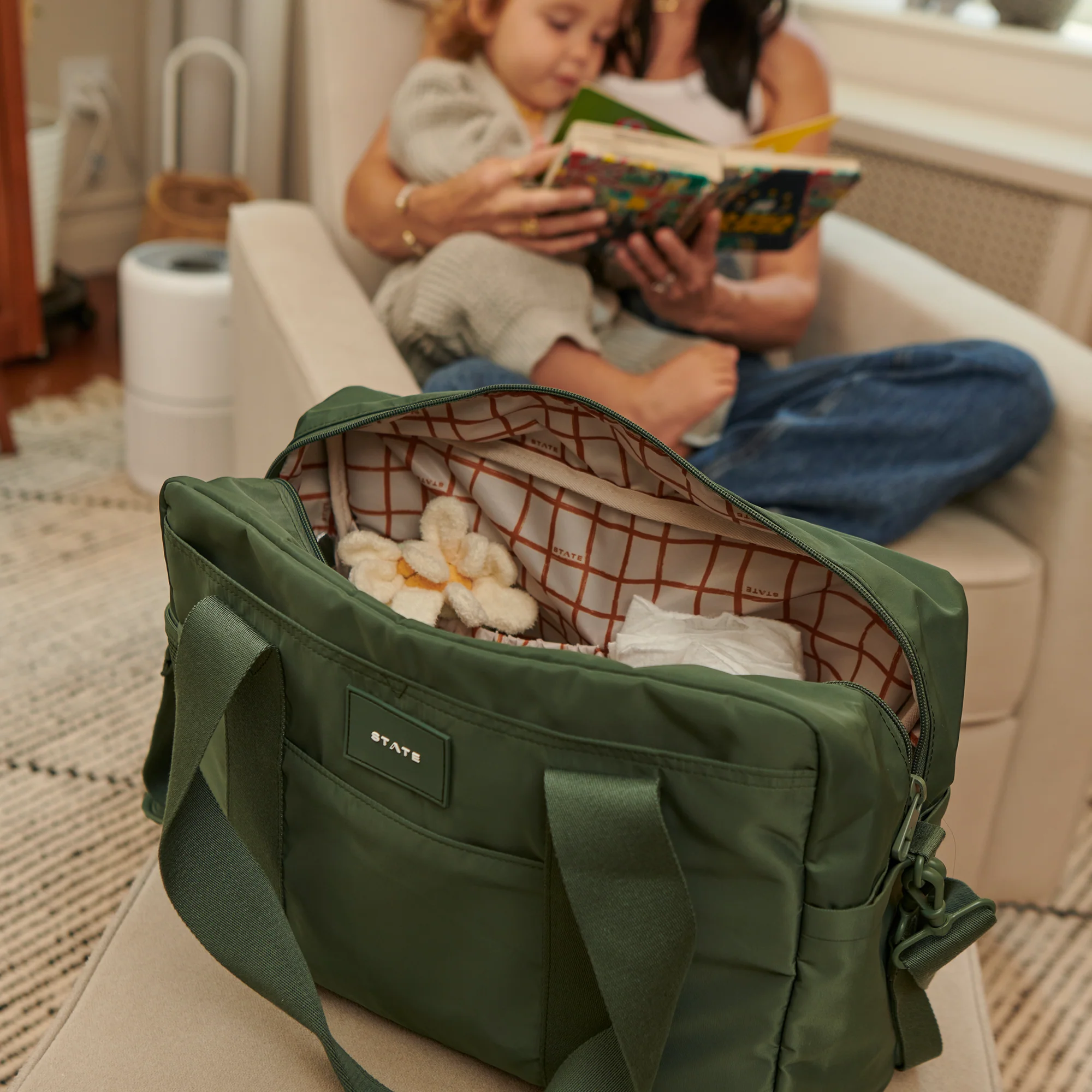 STATE Bags Jordan Diaper Tote, Olive - Image 4