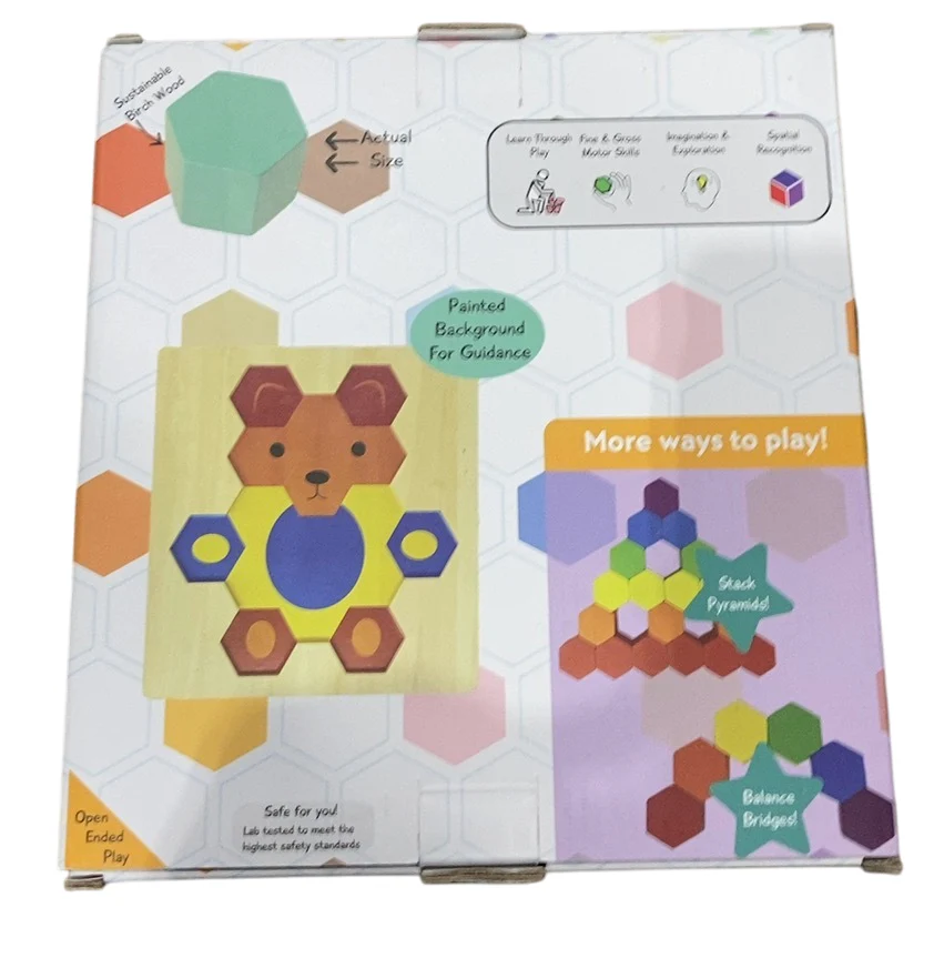 Joy2b Hexablox, 16 pieces, Bear - Image 3