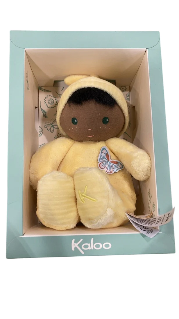 Kaloo Fabric Baby Doll, Yellow - Image 2