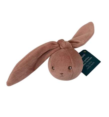 Kaloo Rabbit Rattle Ball, Terracotta - Image 2