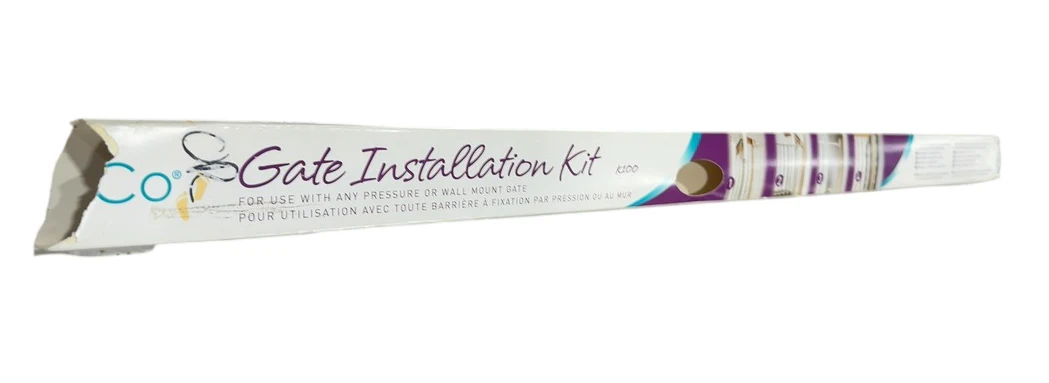 KidCo K100 Gate Installation Kit, Wood/White - Image 2