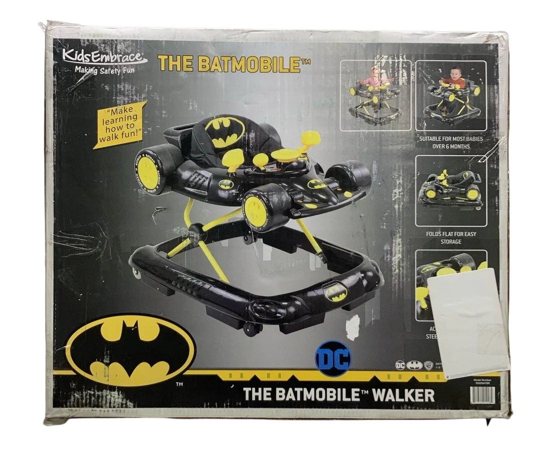 KidsEmbrace Batman Baby Activity Walker, Yellow Batman - Image 2