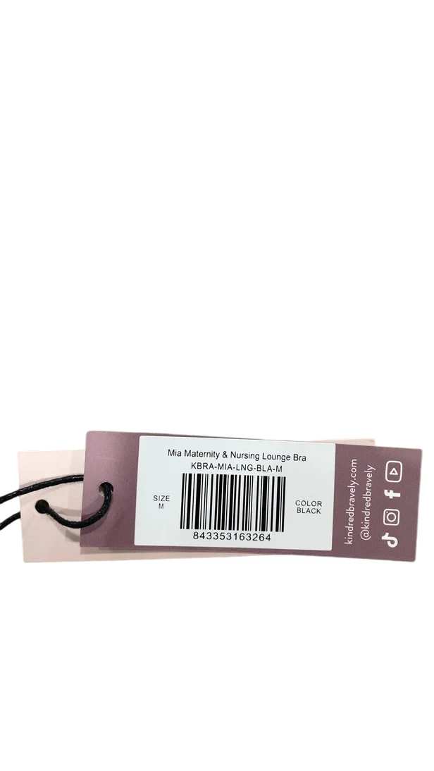 Kindred Bravely Mia Maternity & Nursing Lounge Bra, Black, Medium - Image 4
