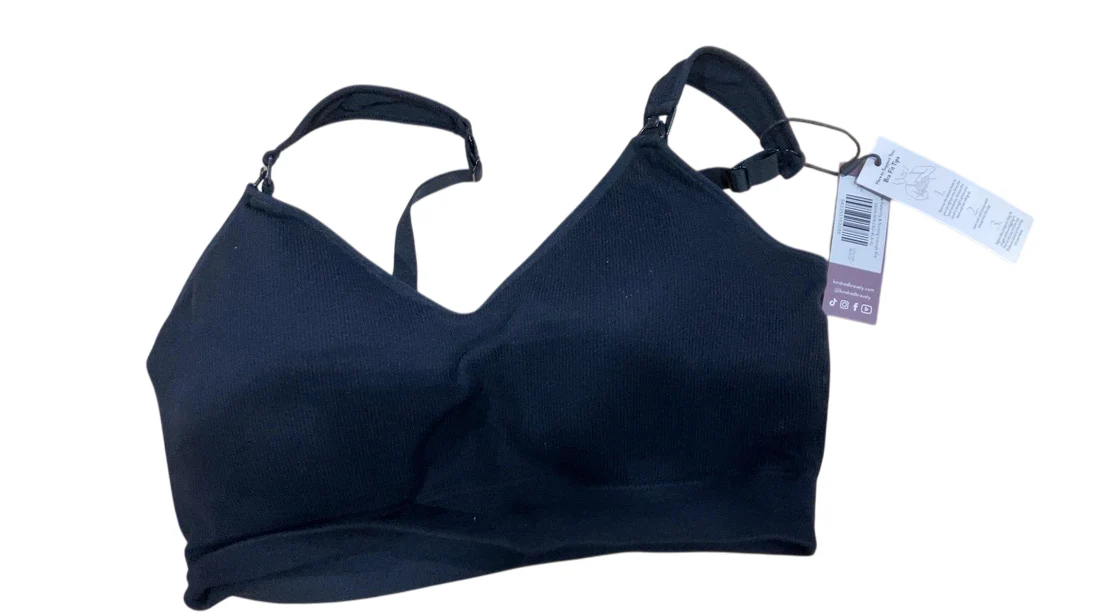 Kindred Bravely Mia Maternity & Nursing Lounge Bra, Black, XL-Busty - Image 2