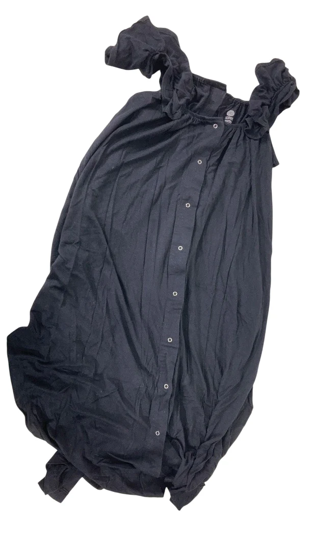 Kindred Bravely Ruffle Strap Labor & Delivery Gown, Black, XS/S