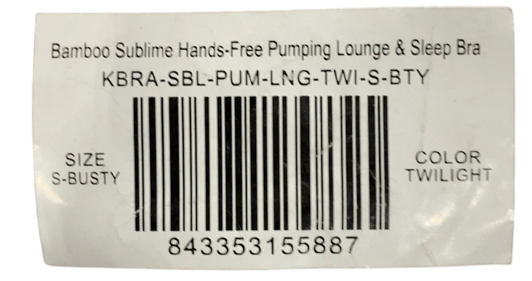 Kindred Bravely Sublime Bamboo Hands-Free Pumping Lounge & Sleep Bra, Busty, Small, Twilight - Image 2
