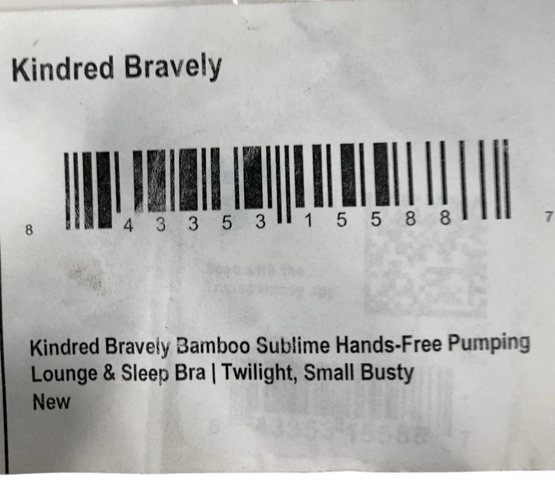 Kindred Bravely Sublime Bamboo Hands-Free Pumping Lounge & Sleep Bra, Busty, Small, Twilight - Image 3