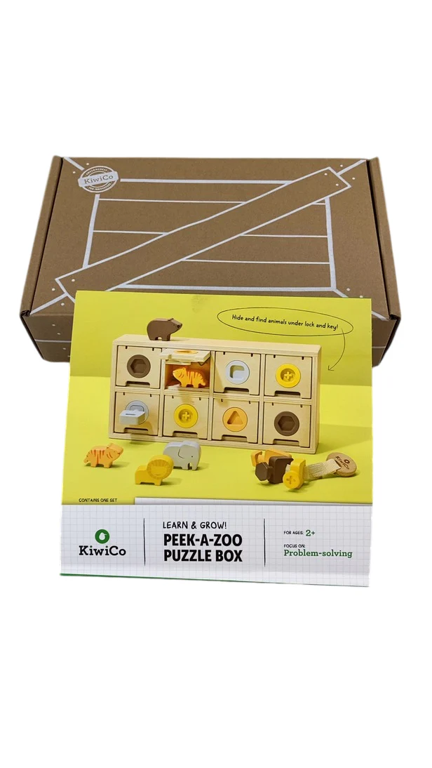KiwiCo Peek-a-Zoo Puzzle Box, 2+ - Image 2