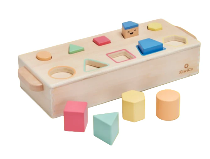 KiwiCo Pop-Up Shape Sorter Puzzle, Multicolor