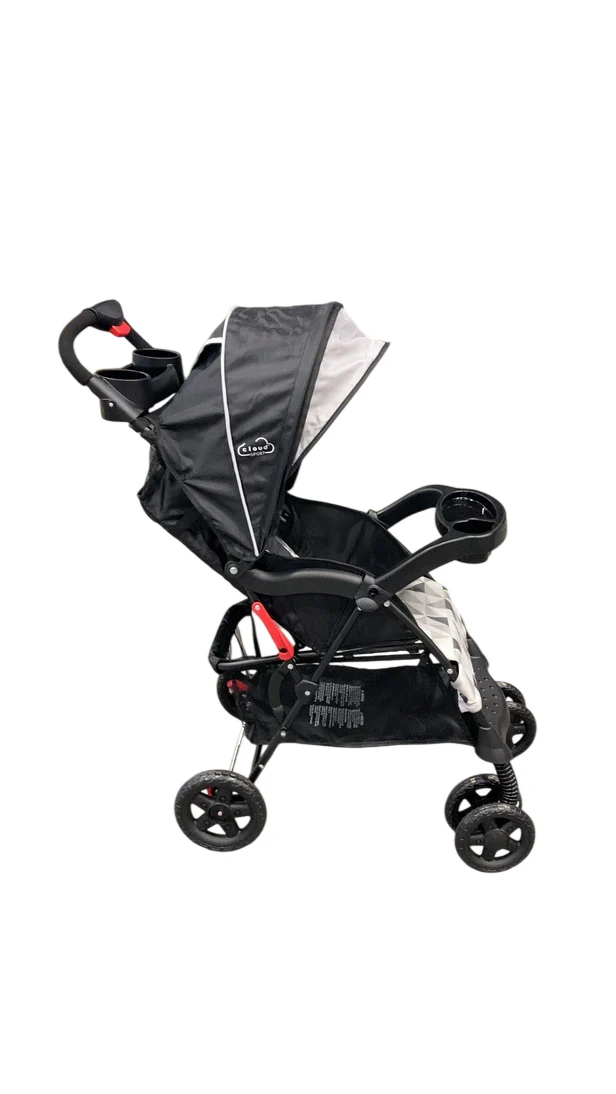 Kolcraft Cloud Sport Stroller, 2025, Triangles Gray - Image 3