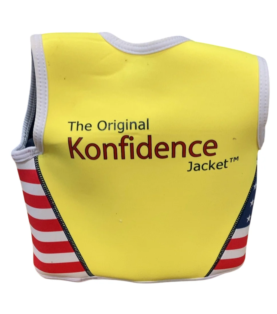 Konfidence Original Swim Jacket, Navy US Red Flag, Small( 1.5-3 years) - Image 2