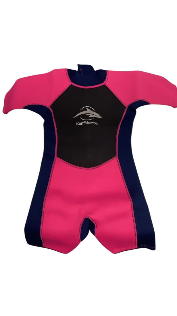 Konfidence Shortie Child Wetsuit, Pink, 11-12 yrs - Image 3