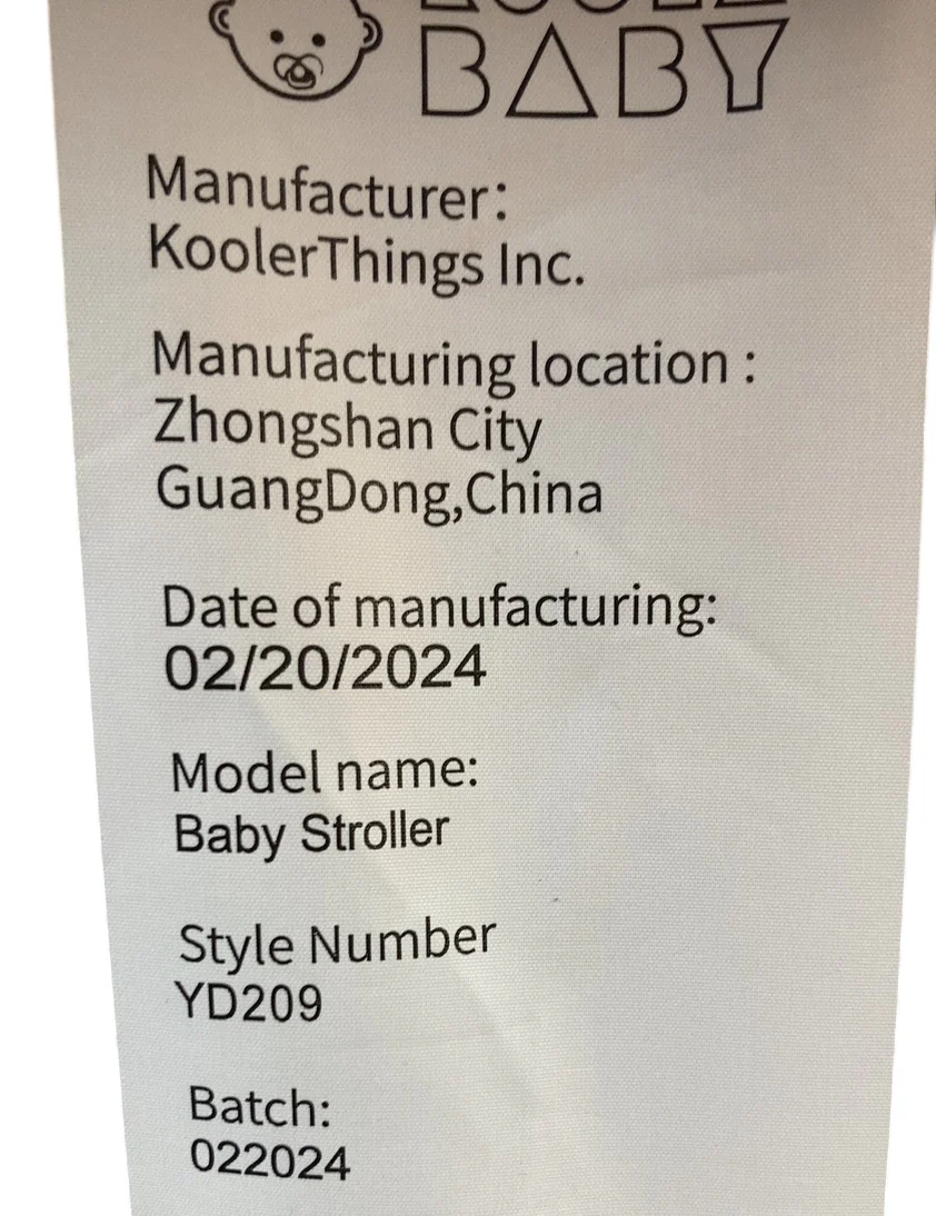 Koolababy Lightweight Travel Stroller, Grey, 2024 - Image 9