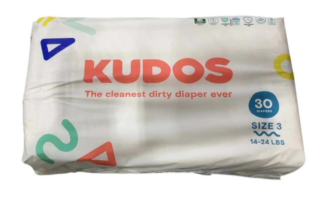 Kudos Diapers, 30, Size 3, White - Image 3