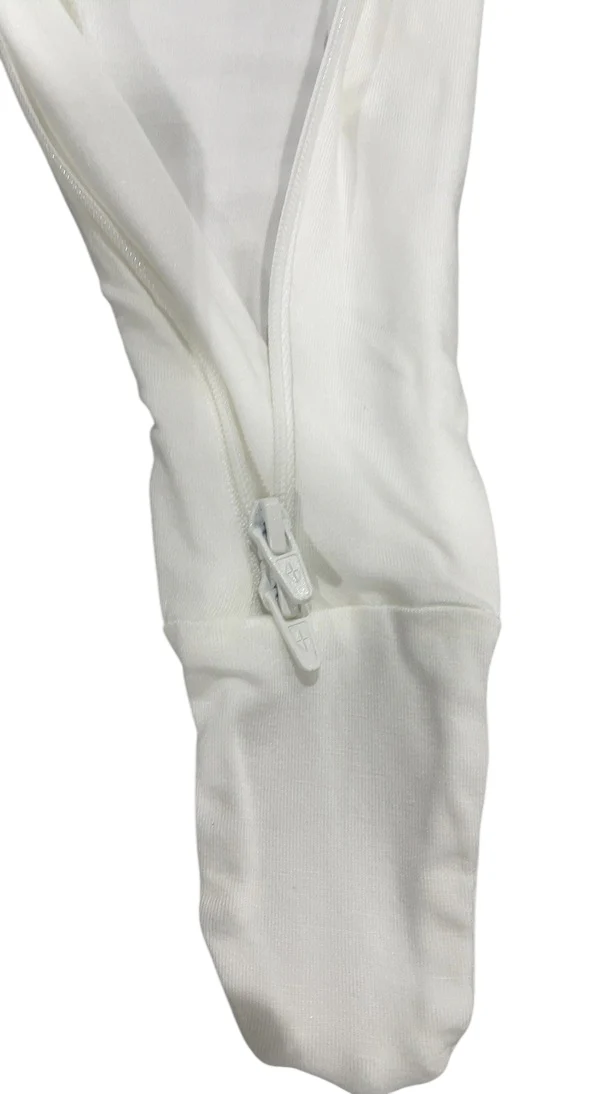 Kyte Baby Footie, 0-3 Months, White - Image 7